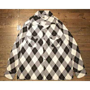 AttractionsWEARMASTERSLot.820 Argyle L/S Shirt - Black x White -(�A�g���N�V�����Y)���K�戵�X(Official Dealer)Cannon Ball(�L���m���{�[��)�y��������/WEARMASTERS/BILTBUCK�z