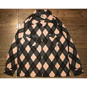 AttractionsWEARMASTERSLot.820 Argyle L/S Shirt - Black x Pink -(�A�g���N�V�����Y)���K�戵�X(Official Dealer)Cannon Ball(�L���m���{�[��)�y��������/WEARMASTERS/BILTBUCK�z