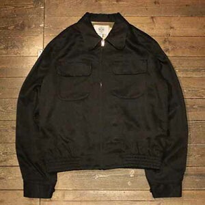 AttractionsWEARMASTERSLot.817 Heavy Rayon Gabardine Blouson - Black -(�A�g���N�V�����Y)���K�戵�X(Official Dealer)Cannon Ball(�L���m���{�[��)�y��������/WEARMASTERS/BILTBUCK�z