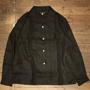 AttractionsWEARMASTERSLot.877 Flap Pocket Rayon Shirt L/S - Black -(AgNVY)K戵X(Official Dealer)Cannon Ball(Lm{[)y/WEARMASTERS/BILTBUCKz