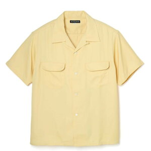 AttractionsWEARMASTERSLot.878 Flap Pocket Rayon Shirt S/S - Yellow -(AgNVY)K戵X(Official Dealer)Cannon Ball(Lm{[)y/WEARMASTERS/BILTBUCKz