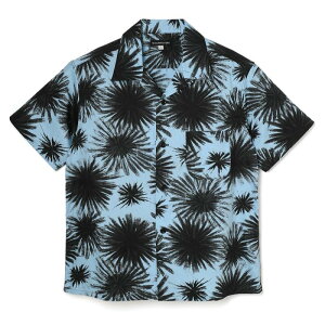 AttractionsWEARMASTERSLot.883 Black Fireworks Cotton Shirt S/S - Sax -(�A�g���N�V�����Y)���K�戵�X(Official Dealer)Cannon Ball(�L���m���{�[��)�y��������/WEARMASTERS/BILTBUCK�z