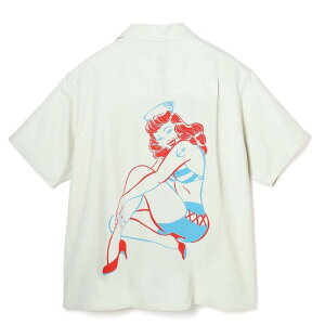 �y���\�񏳂�܂�/2026SS�zAttractionsWEARMASTERSLot.910 Back Panel Pin-Up Rayon Shirt S/S(�A�g���N�V�����Y)���K�戵�X(Official Dealer)Cannon Ball(�L���m���{�[��)�yWEARMASTERS/BILTBUCK�z