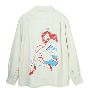 �y���\�񏳂�܂�/2026SS�zAttractionsWEARMASTERSLot.909 Back Panel Pin-Up Rayon Shirt L/S(�A�g���N�V�����Y)���K�戵�X(Official Dealer)Cannon Ball(�L���m���{�[��)�yWEARMASTERS/BILTBUCK�z
