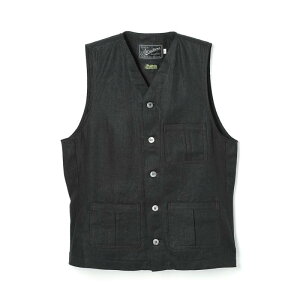 �y���\�񏳂�܂�/2026SS�zAttractionsA20041 Classical Linen Vest -Black-(�A�g���N�V�����Y)���K�戵�X(Official Dealer)Cannon Ball(�L���m���{�[��)�yWEARMASTERS/BILTBUCK�z