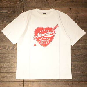AttractionsWEARMASTERSAM0011 Heart Attractions Tee White(�A�g���N�V�����Y)���K�戵�X(Official Dealer)Cannon Ball(�L���m���{�[��)�y��������/WEARMASTERS/BILTBUCK�z
