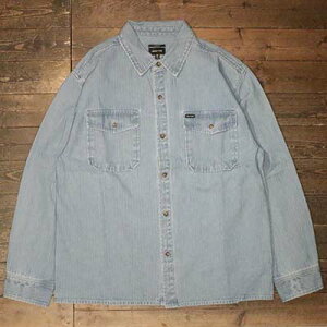 BRIXTONHERRINGBONE LW RELAXED OVERSHIRTCOLORLIGHT WASH DENIM HERRINGBONE(�u���N�X�g��)���K�戵�X(Official Dealer)Cannon Ball(�L���m���{�[��)�y���������z