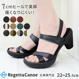 リゲッタ カヌー サンダル ヒール レディース CJBN5710a バナナヒール バックストラップ | コンフォート 歩きやすい 痛くない クッション 安定感 7cmヒール おしゃれ カジュアル あす楽 25SS