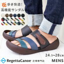 【今ならクーポンで800円OFF〜最大4,000円OFF！】リゲッタ カヌー サンダル メンズ CJMB2500a 3本ベルト ビックフットライト | コンフォート グミインソール 歩きやすい 痛くない 疲れない クッション 旅行 おしゃれ 日本製 あす楽 25SS