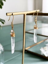 楽天市場】水晶 ピアス 氷柱の通販 