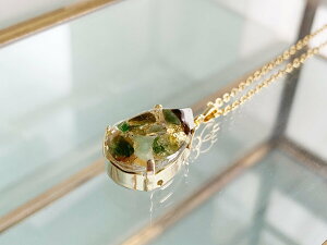 jZbNX y10̒a΁zu]v̕Όtg}ElbNXiy_gjGreen  nhCh handmade necklace WG[ 蕨 v[g bsO p[X