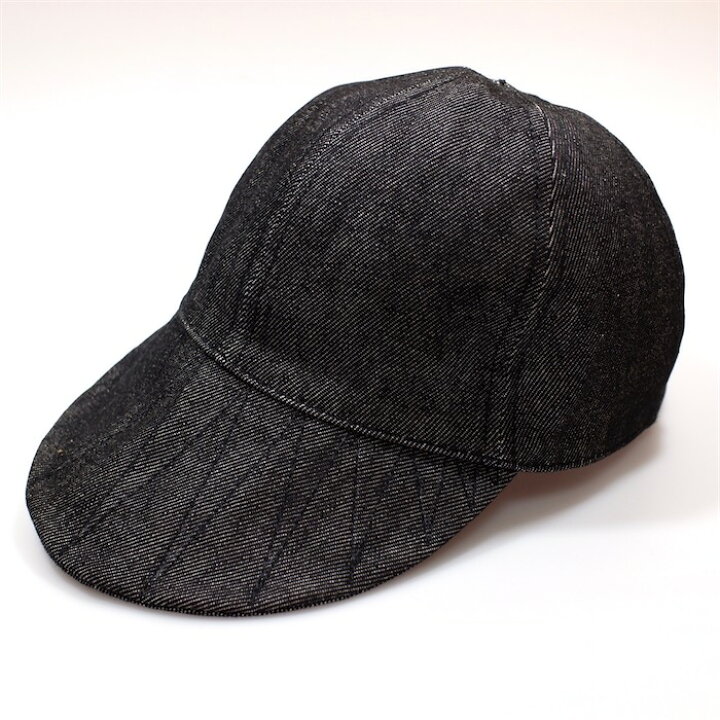 楽天市場】新品未使用品 6パネル ブラックデニムキャップ メンズL~XL 