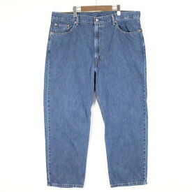 大きいサイズ メンズW42/L30 リーバイス Levi's 550-4886 5ポケット デニムパンツ テーパードシルエット 実寸ウエスト104cm 股下74.5cm W41/L29相当 ジップフライ ジーンズ Gパン 青 デニムブルー系 pn-0973 アメカジ BIGサイズ 古着 【中古】