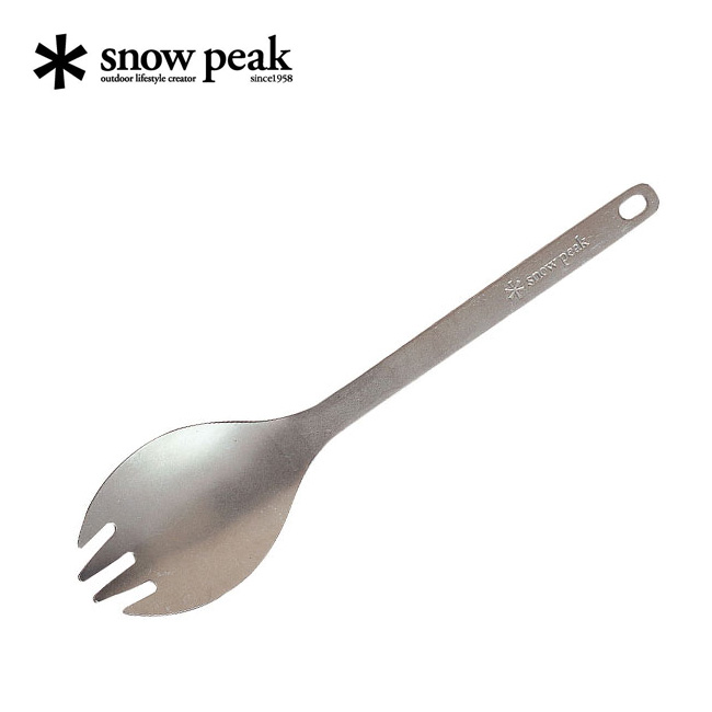 スノーピーク チタン 先割れスプーン snow peak SCT-004 カトラリー 食器 子供用 フォーク 兼用 チタン製 キャンプ アウトドア  フェス 【正規品】 | OutdoorStyle サンデーマウンテン
