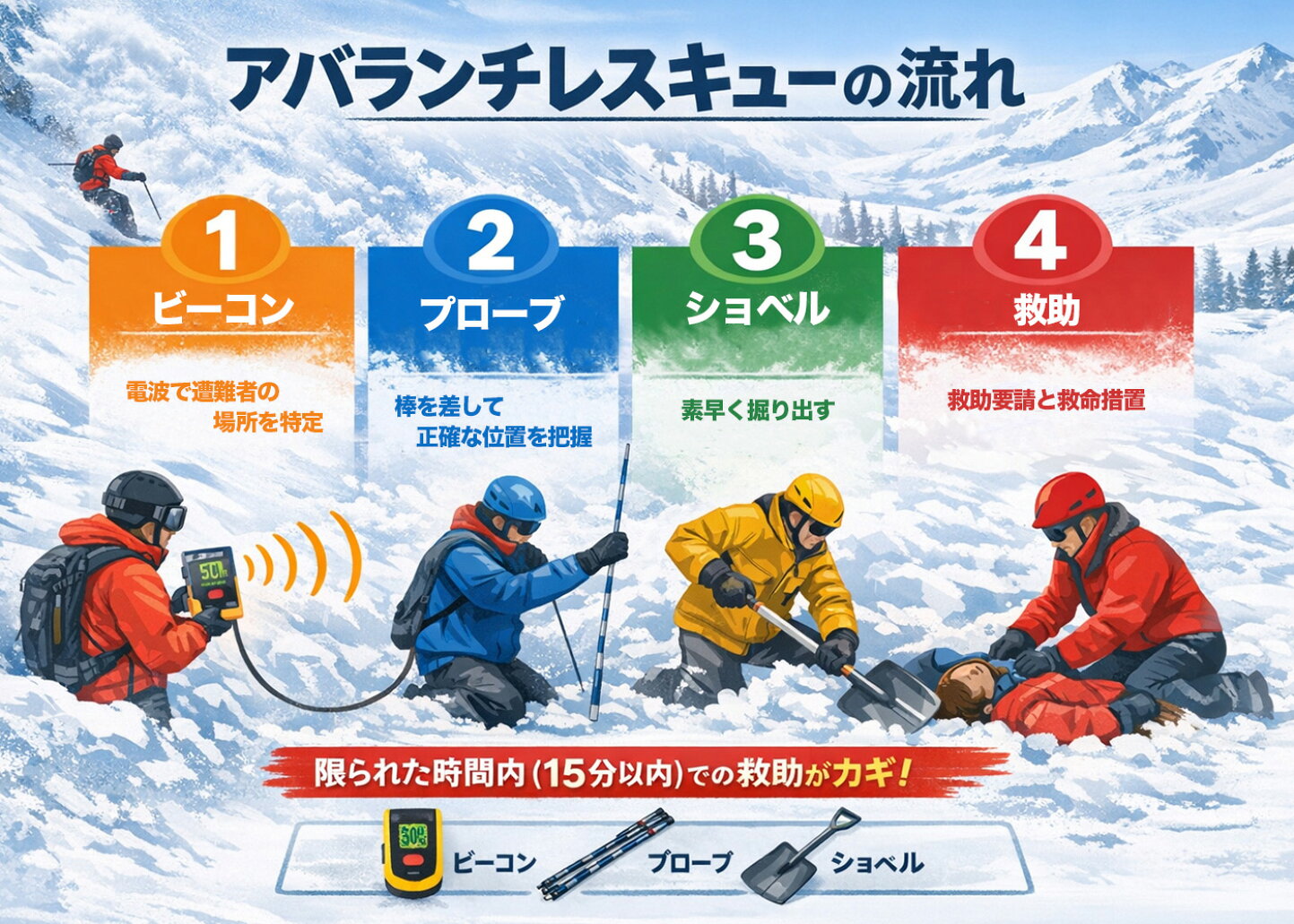 楽天市場 | OutdoorStyle サンデーマウンテン - 必ず持ちたい基本のアバランチギア｜ブラックダイヤモンド Avyセーフティセット