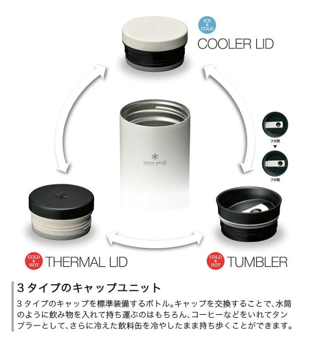 楽天市場】スノーピーク システムボトル500 snow peak System Bottle 
