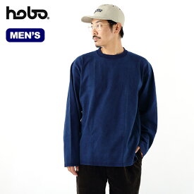 ホーボー アーチザンL/SクルーネックTシャツコットンヘビーウェイトジャージ hobo ARTISAN L/S CREW NECK TEE COTTON HEAVYWEIGHT JERSEY メンズ HB-C3404 トップス Tシャツ ロングスリーブ 長袖 キャンプ アウトドア