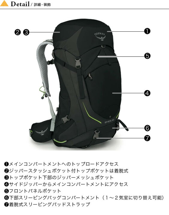 楽天市場】オスプレー ストラトス 50 OSPREY STRATOS 50 OS50300 