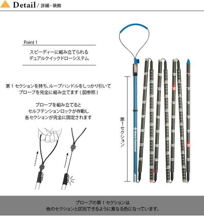 楽天市場】ブラックダイヤモンド クイックドロープローブ カーボン 320 