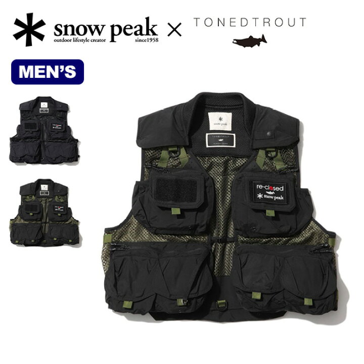 楽天市場 スノーピーク フレキシブルガイドベスト Snow Peak Flexible Guide Vest メンズ Tt2210 Vt01 Tonedtrout トーンドトラウト トップス 羽織り 釣り フィッシング おしゃれ キャンプ アウトドア 正規品 Outdoorstyle サンデーマウンテン