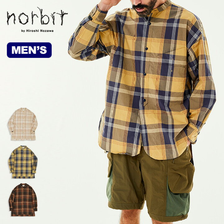 楽天市場】ノービット ビッグチェックダブルポケットシャツ norbit Big 