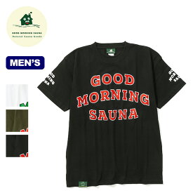 グッドモーニングサウナ カレッジロゴT GOOD MORNING SAUNA College Logo T-Shirt メンズ GMS-2201T トップス Tシャツ 半袖 カットソー カジュアル キャンプ アウトドア