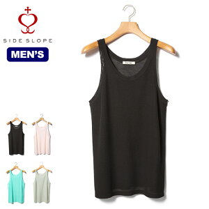 ySALE Max80%OFFzTChX[v K[g_ChC^b`RbgJmR^Ngbv SIDE SLOPE Garment Dyed DryTouch Cotton Kanoko Tanktop Y SSL37-001 Ci[ K  Lv AEgh