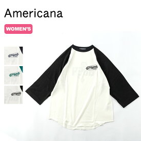 アメリカーナ リヨセルコットン ベースボールT AMERICANA レディース BRF-636A/2 Tシャツ ティシャツ 長袖 ロングスリーブ ロンT カットソー トップス おしゃれ キャンプ アウトドア 【正規品】