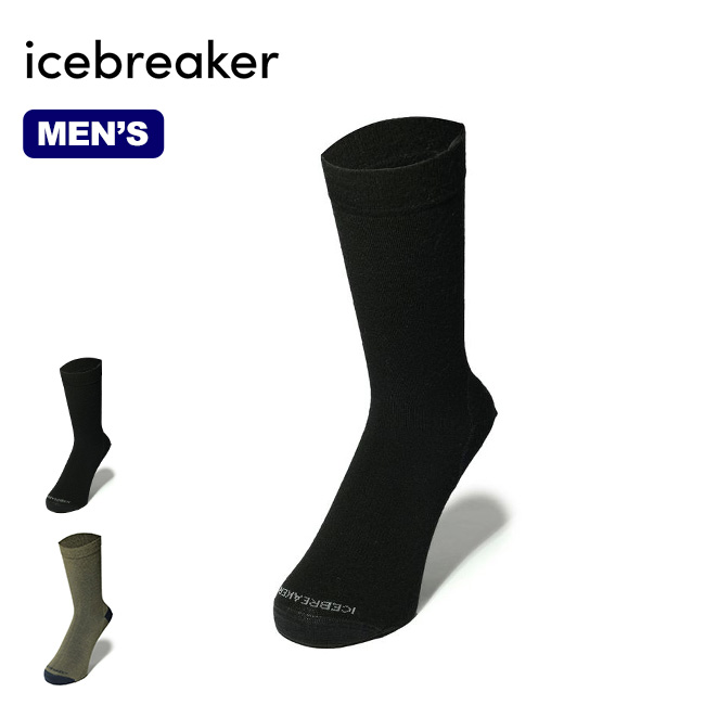 アイスブレーカー ファインゲージクルー メンズ Icebreaker FINE GAUGE CREW MEN'S IS32370 靴下 ソックス メリノウール キャンプ アウトドア 