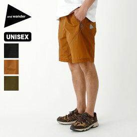 アンドワンダー ブレスリップショートパンツ ユニセックス and wander breath rip short pants メンズ レディース 5743122059 ボトムス ハーパン ハーフパンツ ズボン 短パン ショートパンツ 半ズボン おしゃれ キャンプ アウトドア 【正規品】