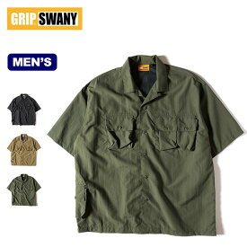 グリップスワニー サプレックスキャンプシャツ 4.0 GRIP SWANY SUPPLEX CAMP SHIRT 4.0 GSS-35 メンズ 襟シャツ 半袖 トップス ショートスリーブ キャンプ アウトドア 【正規品】