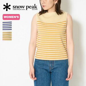 �ySALE Max50%OFF�z�y���X�g1�_�z�X�m�[�s�[�N Co/Ny/Pe �m�[�X���[�u snow peak apparel Co/Ny/Pe No Sleeve �E�B�����Y ���f�B�[�X KN-23SW001 �^���N�g�b�v �j�b�g �T�}�[�j�b�g �{�[�_�[ �E�H�b�V���u�� ��