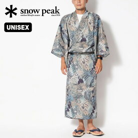 スノーピーク アウトドアキモノ プリンテッドブリーザブルクイックドライ snow peak apparel OUTDOOR KIMONO Printed Breathable Quick Dry メンズ レディース ユニセックス YT-23SU002 トップス 羽織り 着物 ロングコート アパレル キャンプ アウトドア 【正規品】