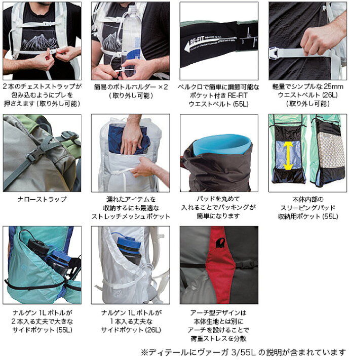 楽天市場】グラナイトギア ヴァーガ3/26L ユニセックス GRANITE GEAR 