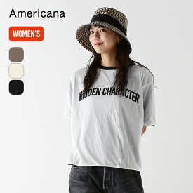 アメリカーナ 裏メッシュ リバーシブルT AMERICANA レディース BRF-M/658A Tシャツ メッシュTシャツ リバーシブル 【正規品】