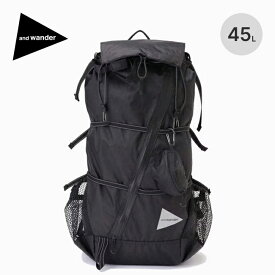 アンドワンダー エコパック45Lバックパック and wander ECOPAK 45L backpack 5743975001 リュック 鞄 リュックサック 通学 通勤 登山 トラベル 旅行 おしゃれ キャンプ アウトドア 【正規品】