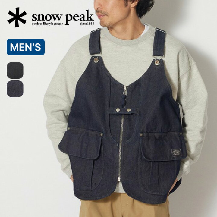 楽天市場】スノーピーク タキビデニムベスト snow peak apparel TAKBI 