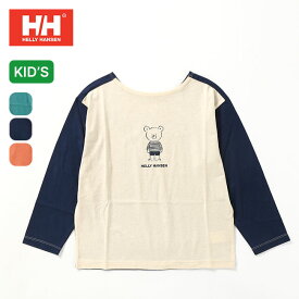 ヘリーハンセン L/Sヘリーベア2ウェイボートネックTee HELLY HANSEN K L/S Helly Bear 2WAY Boat-neck Tee キッズ HJ32391 子供服 トップス カットソー プルオーバー Tシャツ 長袖 ロンT アウトドア フェス キャンプ