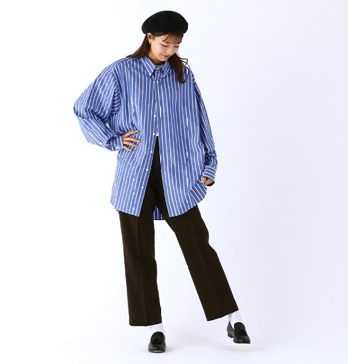 楽天市場】ザ シンゾーン ストライプビッグシャツ THE SHINZONE STRIPE 