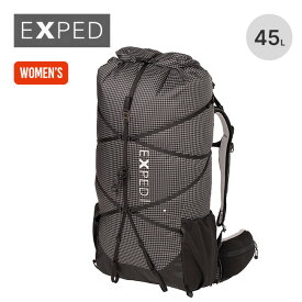 エクスペド ライトニング 45L 【ウィメンズ】 EXPED Lightning 45 Women's レディース 396404 リュック ザック バックパック ロールトップ ピッケル トレッキングポール 撥水 登山 トラベル 旅行 キャンプ アウトドア 【正規品】