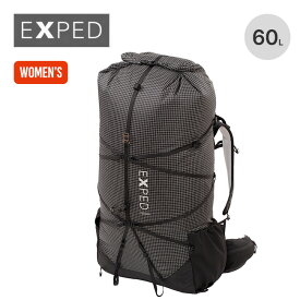 エクスペド ライトニング 60L 【ウィメンズ】 EXPED Lightning 60 Women's レディース 396406 リュック ザック バックパック ロールトップ ピッケル トレッキングポール 撥水 登山 トラベル 旅行 キャンプ アウトドア 【正規品】