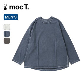 モクティ プレーティングジャージークルーネックL/SビッグTEE mocT メンズ M13-240 ロンT ロングTシャツ 長袖 カットソー トップス 日本製 キャンプ アウトドア 【正規品】