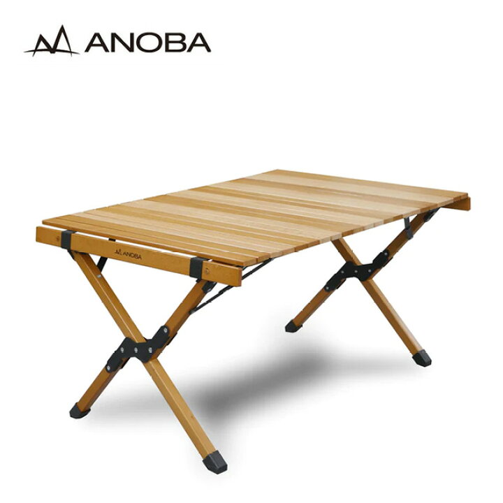 楽天市場】アノバ ウッドロールトップテーブル ANOBA AN005 コンパクト 