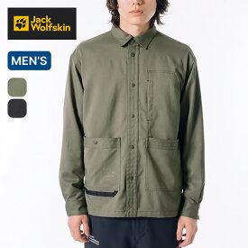 【SALE 30%OFF】ジャックウルフスキン JP ブッシュクラフトオーバーシャツ Jack Wolfskin JP BUSHCRAFT OVERSHIRT メンズ 5032421 トップス シャツ 襟シャツ 長袖シャツ ロングスリーブ おしゃれ カジュアル キャンプ アウトドア 【正規品】