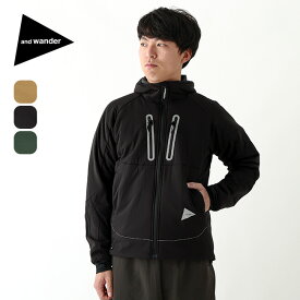 アンドワンダー アルファAIRフーディ and wander alpha AIR hoodie メンズ レディース ユニセックス 5743231014 アウター 羽織り トップス ジャケット フード フーディ おしゃれ キャンプ アウトドア 【正規品】