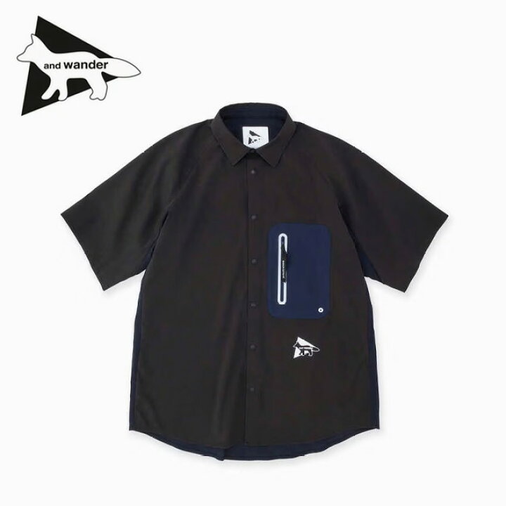 楽天市場】メゾンキツネ×アンドワンダー ハイキングシャツ MAISON 