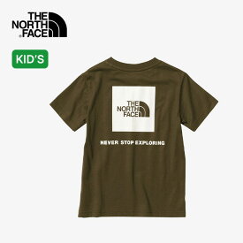 ノースフェイス S/SバックスクエアロゴTee【キッズ】 THE NORTH FACE S/S Back Square Logo Tee NTJ32333 子供服 ジュニア トップス Tシャツ ショートスリーブ 半袖 おしゃれ キャンプ アウトドア 【正規品】