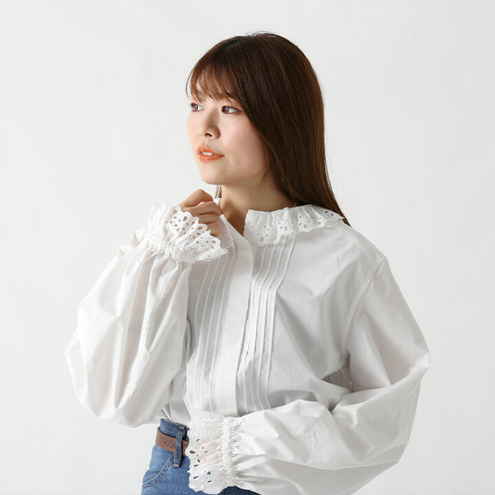 楽天市場】ザ シンゾーン レースカラーブラウス THE SHINZONE LACE 