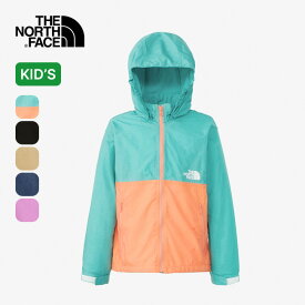 【SALE 15%OFF】ノースフェイス コンパクトジャケット【キッズ】 THE NORTH FACE Compact Jacket ジュニア 子ども NPJ72310 マウンテンパーカー UVカット 紫外線対策 撥水 防風 子供服 フード ジャケット ジャンパー アウター おしゃれ キャンプ アウトドア 【正規品】