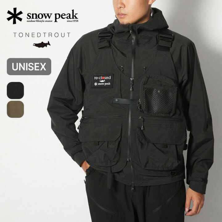楽天市場】スノーピーク×トーンドトラウト キャンプベスト snow peak 
